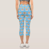 Leggings Capri Illustration de Shumai dim sum (Verso)