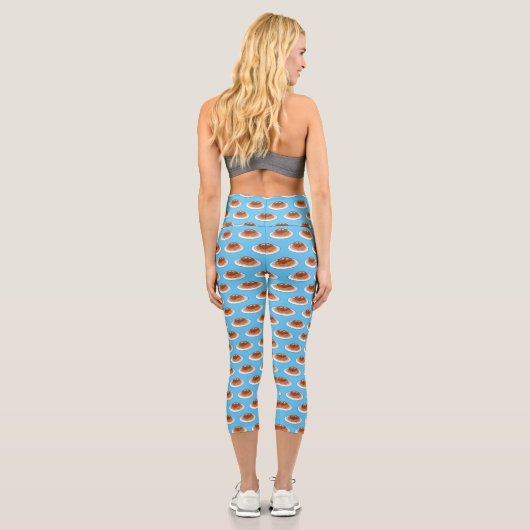 Leggings Capri Illustration de Spaghetti (Verso)