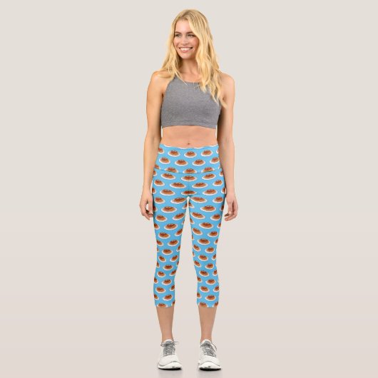 Leggings Capri Illustration de Spaghetti (Recto)