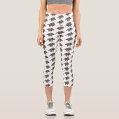 Leggings Capri Illustration de Styracosaurus (Recto)