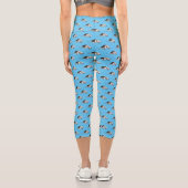 Leggings Capri Illustration de Tamandua (Verso)