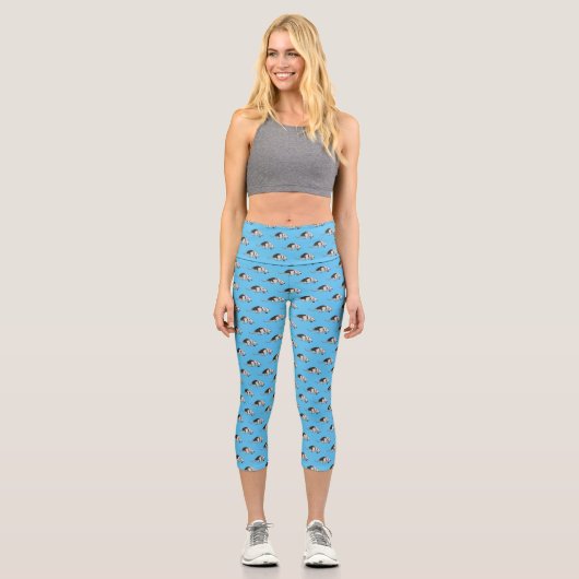 Leggings Capri Illustration de Tamandua (Recto)