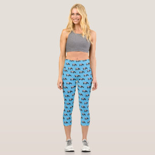 Leggings Capri illustration de tapir de dessin animé
