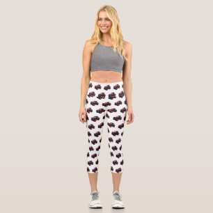 Leggings Capri Illustration de tracteur de dessin animé
