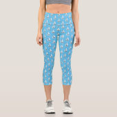 Leggings Capri Illustration de voilier (Recto)