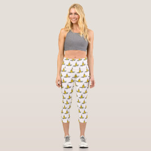 Leggings Capri Illustration d'huile d'olive