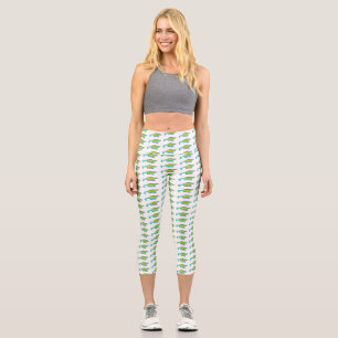 Leggings Capri Illustration du caméléon de Jackson