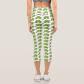 Leggings Capri Illustration du caméléon de la parson (Verso)