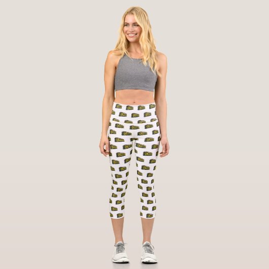 Leggings Capri Illustration du chariot Mata (Recto)