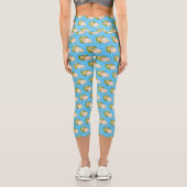 Leggings Capri Illustration du chou-fleur (Verso)
