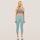 Leggings Capri Illustration du chou-fleur (Recto)