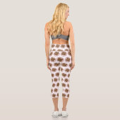 Leggings Capri Illustration du cookie de puce à chocolat (Verso)