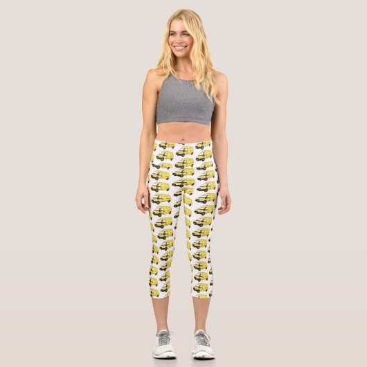 Leggings Capri Illustration du fourgonnette de livraison (Recto)