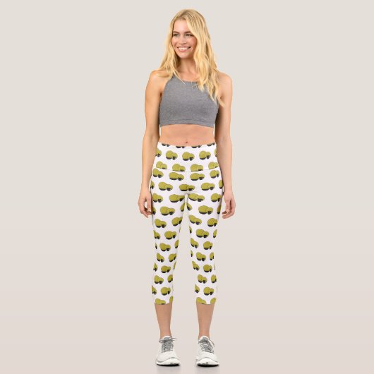 Leggings Capri Illustration du jeu de produits de table (Recto)