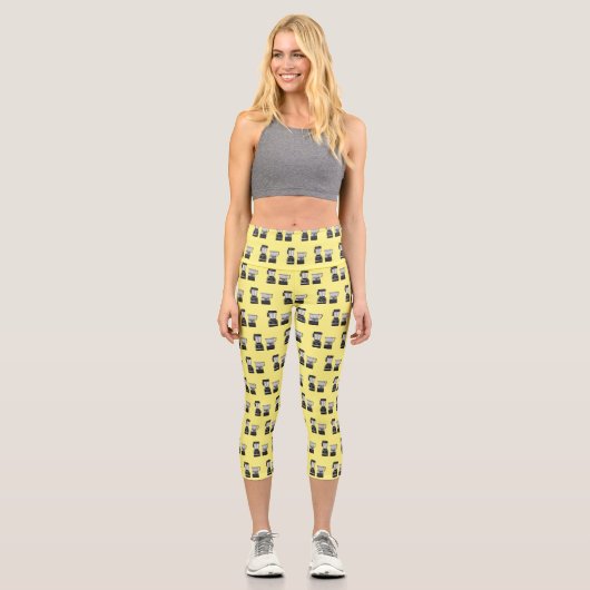 Leggings Capri Illustration du processeur et du mixeur alimentair (Recto)