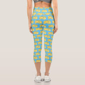 Leggings Capri Illustration du serpent python birman (Verso)