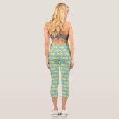 Leggings Capri Illustration du serpent python birman (Verso)