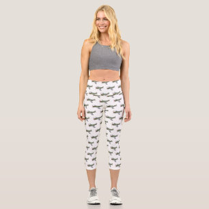 Leggings Capri Illustration d'un avion militaire
