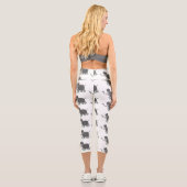 Leggings Capri Illustration d'un mammouth laineux mou (Verso)