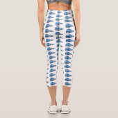 Leggings Capri Illustration d'un train électrique (Verso)