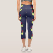Leggings Capri Illustration d'une luciole à éclair mignon (Verso)