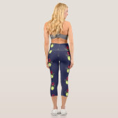 Leggings Capri Illustration d'une luciole à éclair mignon (Verso)