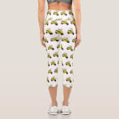 Leggings Capri Illustration d'une moto cyclable (Verso)