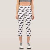 Leggings Capri Illustration sous-marine (Recto)