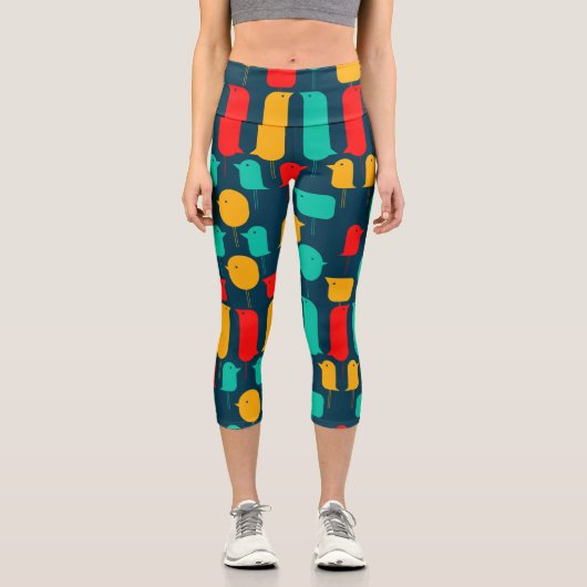Leggings Capri Illustrator Birds (Recto)