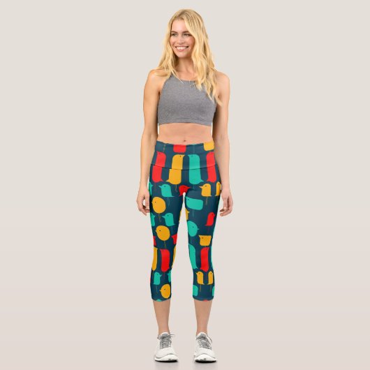 Leggings Capri Illustrator Birds (Recto)