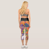 Leggings Capri Ilustración de Mola2 (Verso)