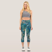 Leggings Capri Imaginaire Abstrait sous-marin (Recto)