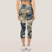 Leggings Capri Imaginaire Dragons antiques (Verso)