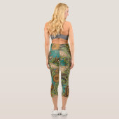 Leggings Capri Imaginaire poster de animal Paisley (Verso)