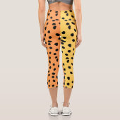 Leggings Capri Impression Cheetah moderne (Verso)