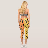 Leggings Capri Impression Cheetah moderne (Verso)