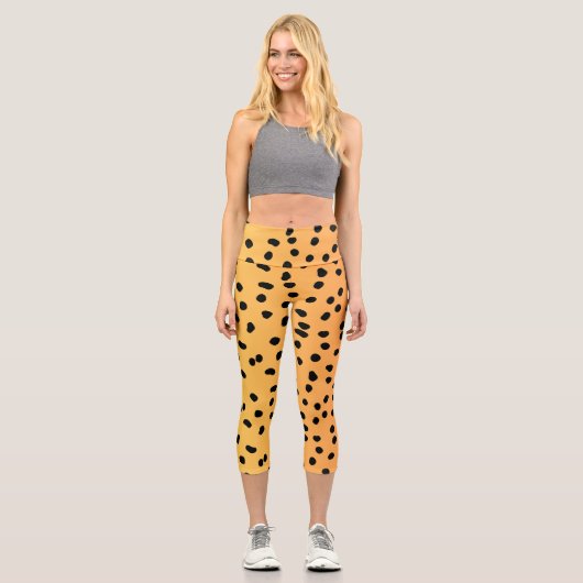 Leggings Capri Impression Cheetah moderne (Recto)