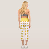 Leggings Capri Impression citron (Verso)