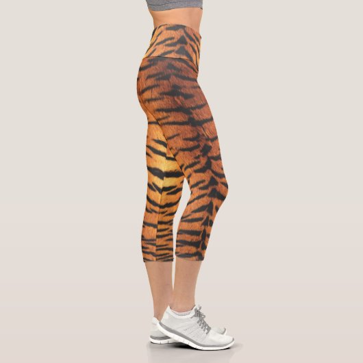 Leggings Capri Impression de la peau de tigre (Droite)