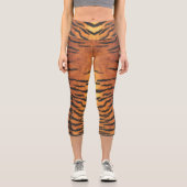 Leggings Capri Impression de la peau de tigre (Recto)