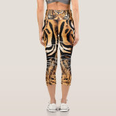Leggings Capri Impression de tigre (Verso)