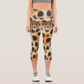 Leggings Capri Impression Guépard Puissance (Recto)