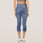 Leggings Capri Impression topographique biologique de la ligne te (Verso)