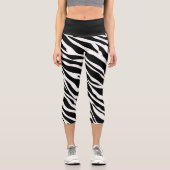 Leggings Capri Impression Zebra (Recto)