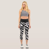 Leggings Capri Impression Zebra (Recto)