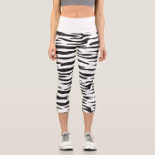 Leggings Capri Impression zèbre (Recto)
