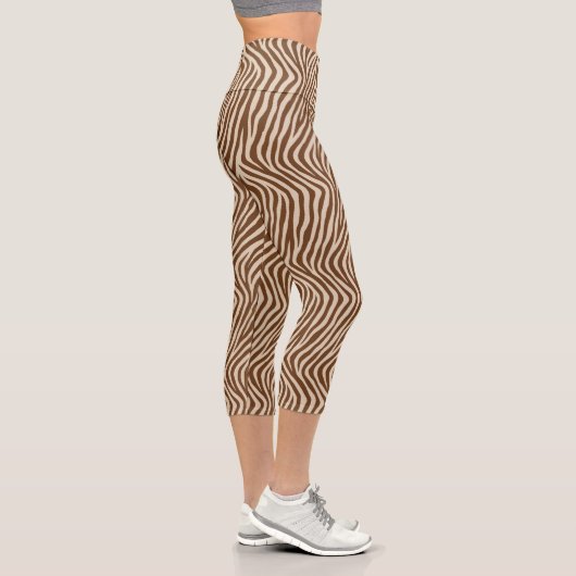 Leggings Capri Impression zèbre  (Droite)