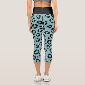 Leggings Capri Imprimé animal sarcelle (Verso)