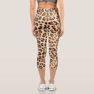 Leggings Capri Imprimé animalier léopard crème