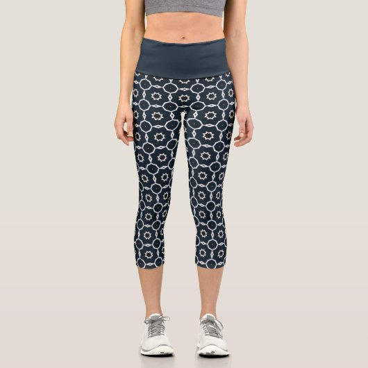 Leggings Capri Imprimé géométrique (Recto)